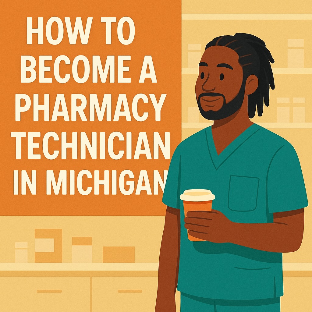Title of article is featured behind an African American male pharmacy tech holding a cup of coffee.