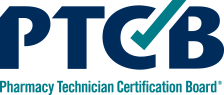 The logo for the Pharmacy Technician Certification Board (PTCB).